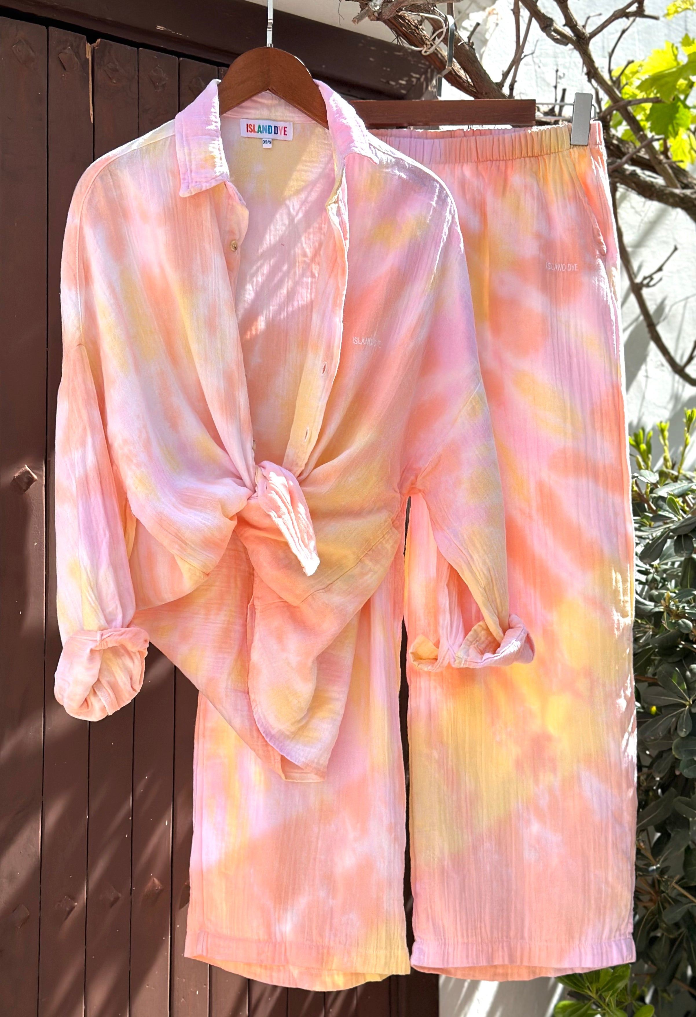 The Sunset TROUSERS- Pink Peach
